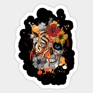 Abstract Tiger Sticker